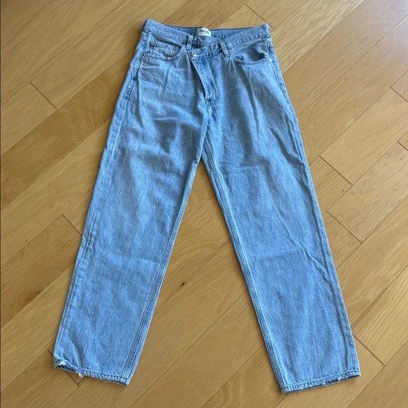 AGolde Criss Cross button fly Jeans